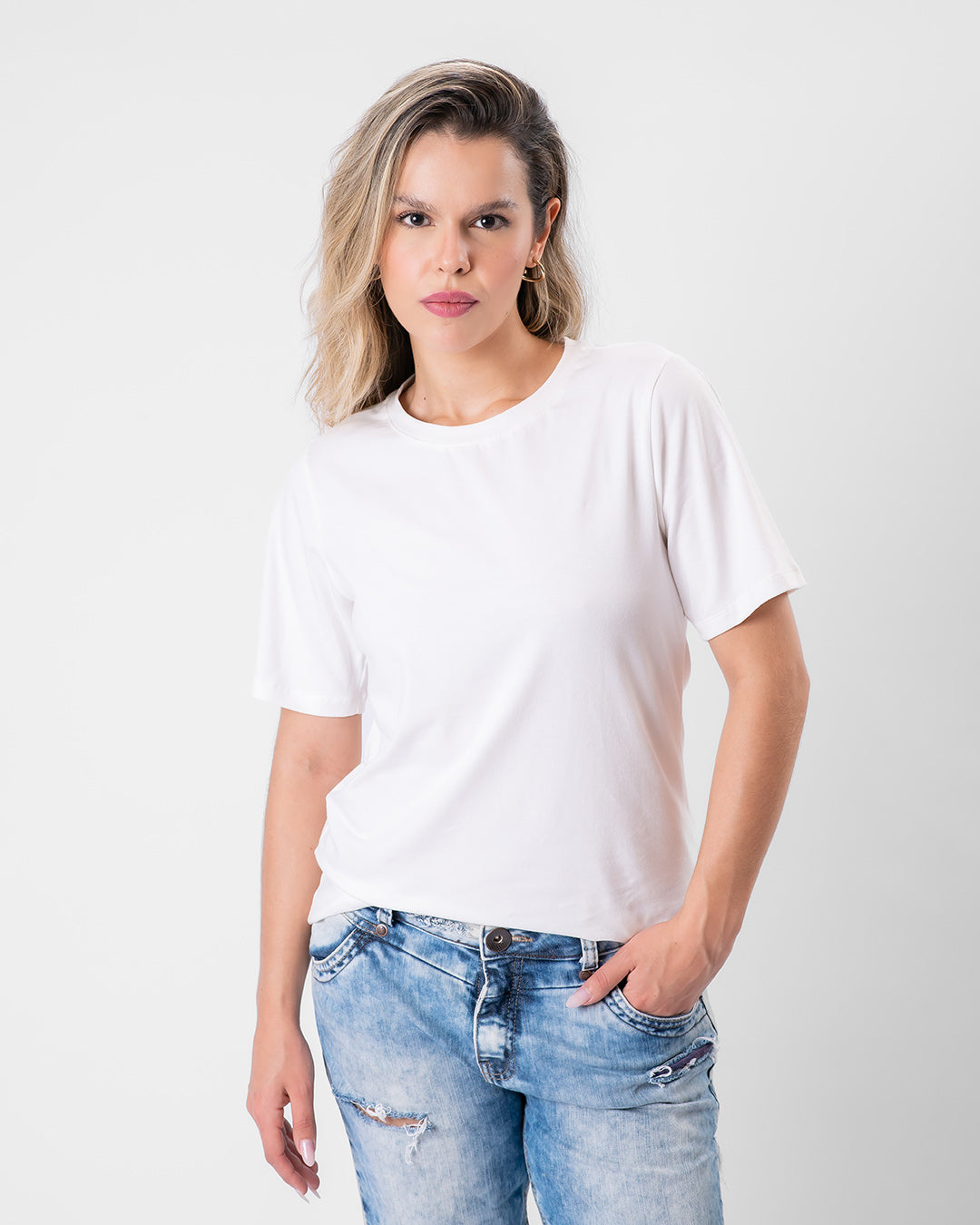 Camiseta de Algodão Premium Off-White