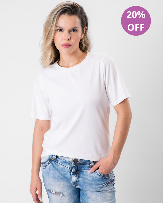 Camiseta de Algodão Premium Off-White